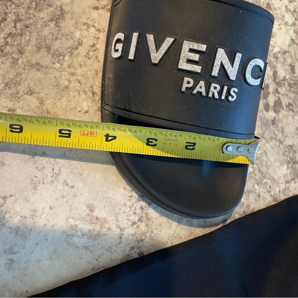 Givenchy Black Woman’s slide Sandals Sleek Minimalist Design - Picture 13 of 14